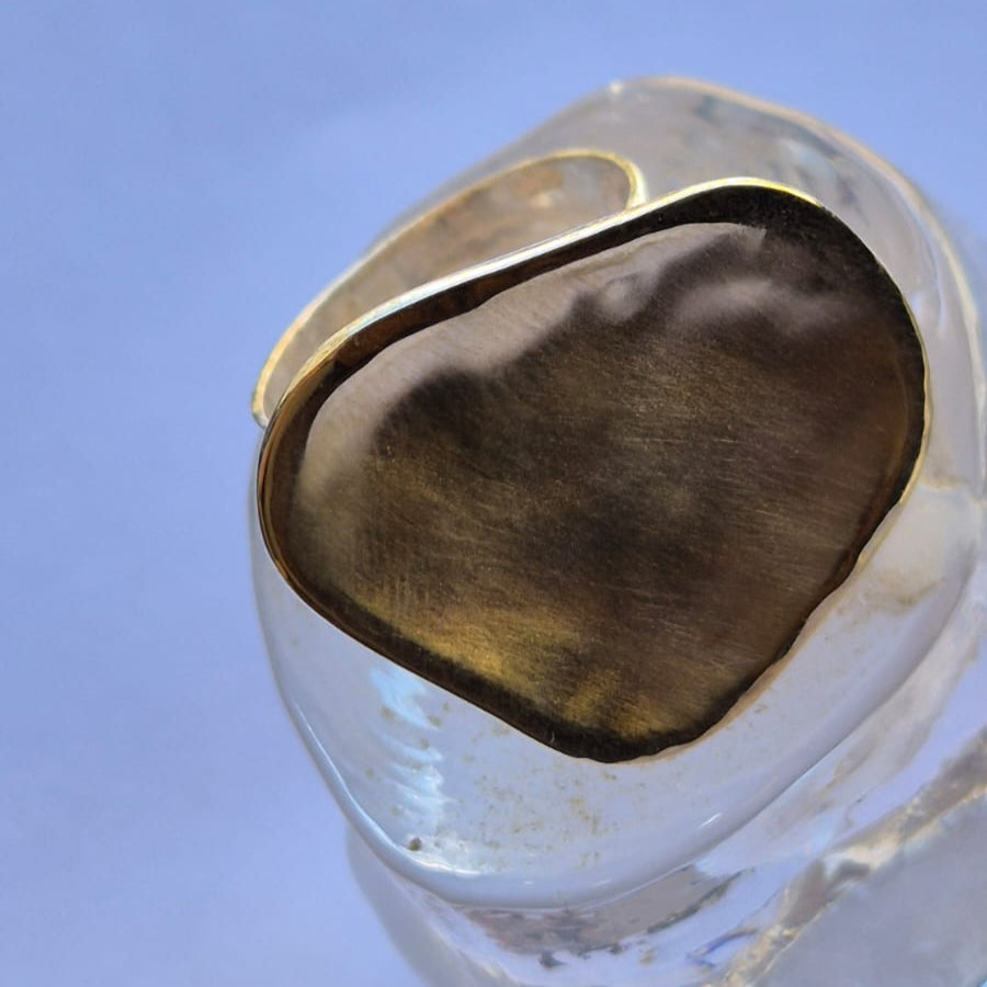 Bluenoemi Jewelry Silver and gold Heart ring (Copy)r331 (Copy) (Copy)