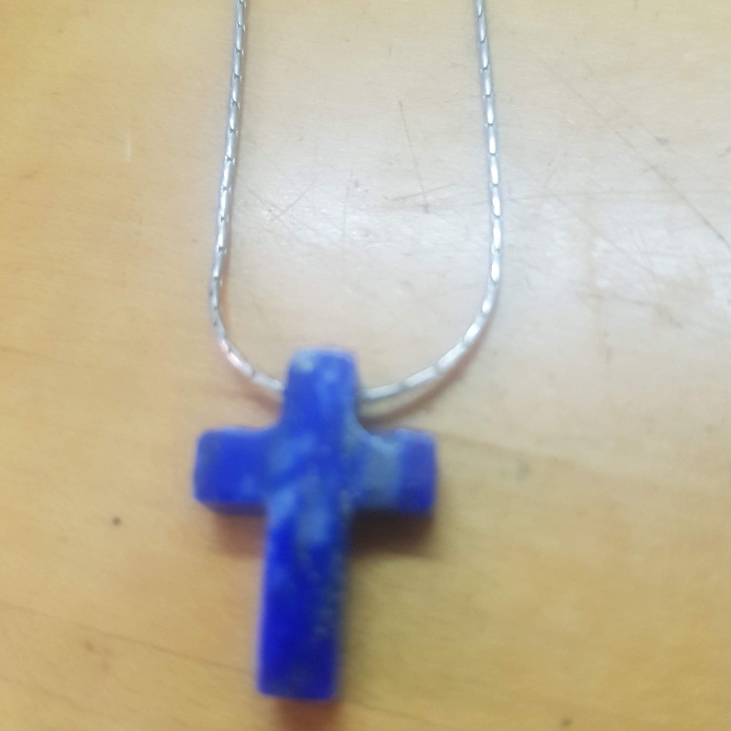 Bluenoemi Necklaces silver Cross pendant jewelry, Sterling Silver Cross necklace, Christian necklace for woman Lapis Lazuli Cross