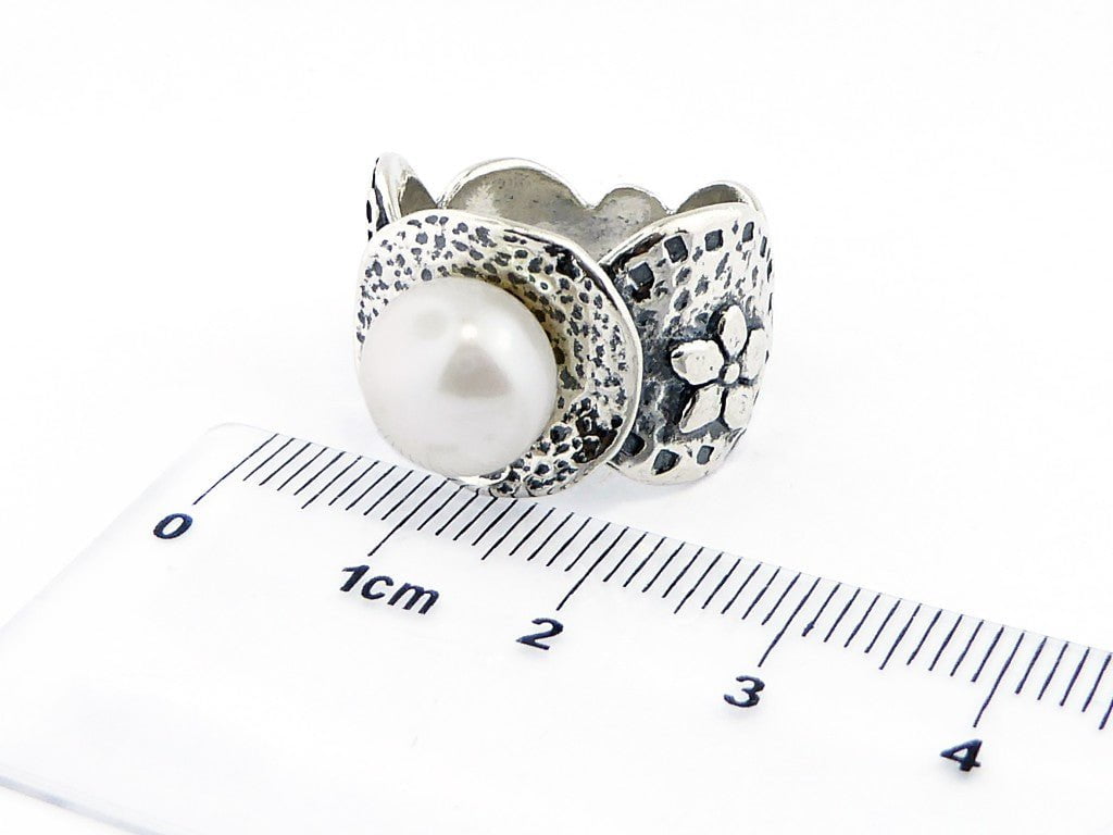 Bluenoemi Rings silver / 5 Sterling Silver ring for woman with a Pearl