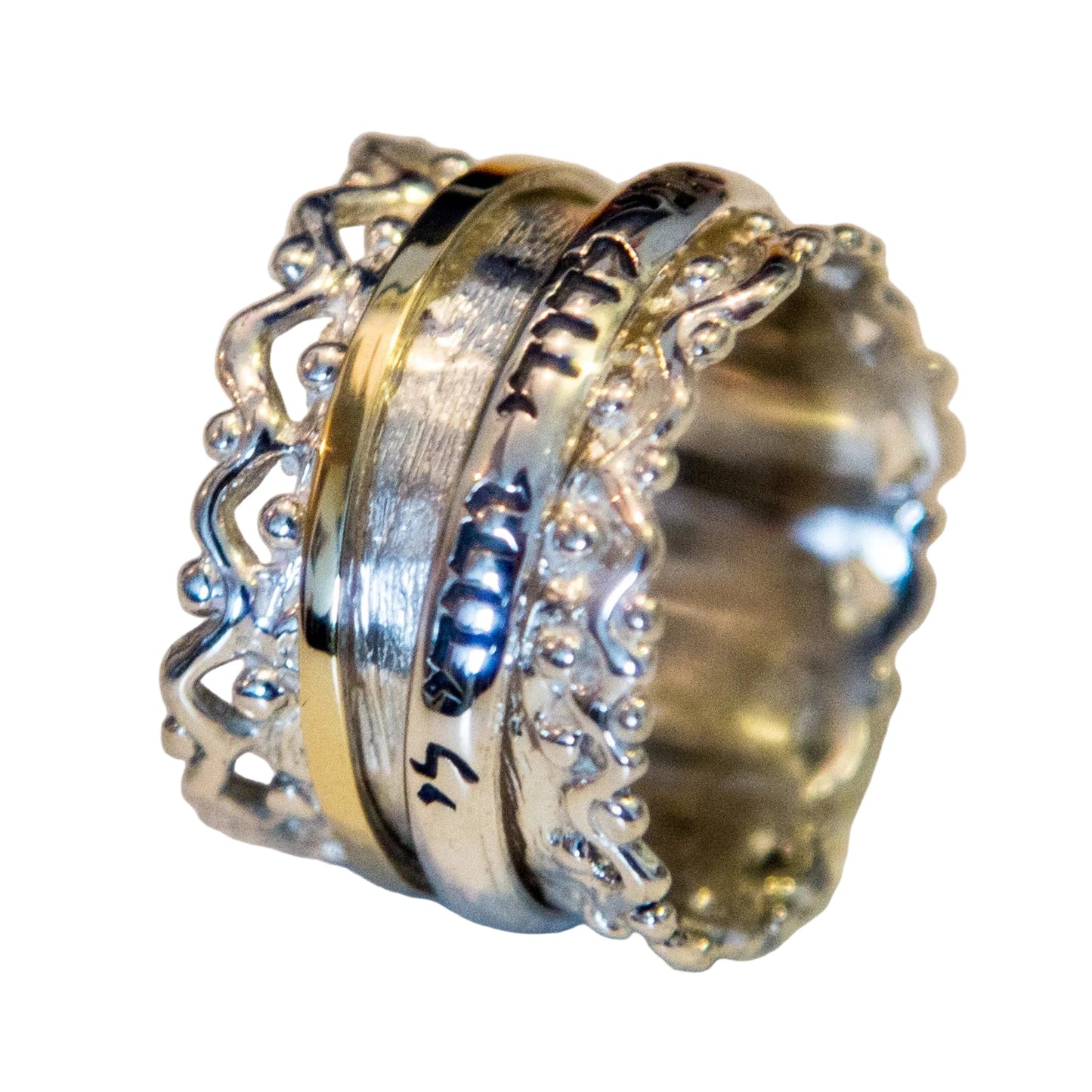 Bluenoemi Israeli Spinner Ring Inspirational Jewelry - Bluenoemi Jewelry Rings Bluenoemi Bluenoemi  israeli sterling silver jewellery jewelry handmade jewel