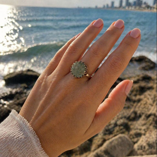Roman Glass ring near the sea of Tel Aviv