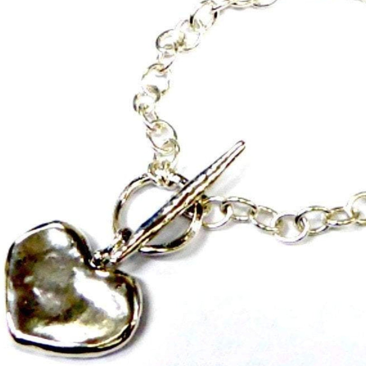 Bluenoemi Bracelets bracelet / Silver Bracelet Sterling Silver 925 Heart Bluenoemi  Jewelry
