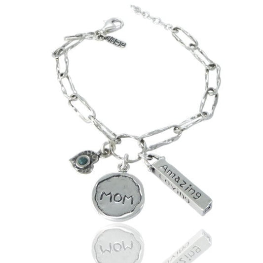 Bluenoemi Bracelets Charms Bracelet Family trust / Silver Charms Bracelet Sterling Silver 925 Bluenoemi  Jewelry