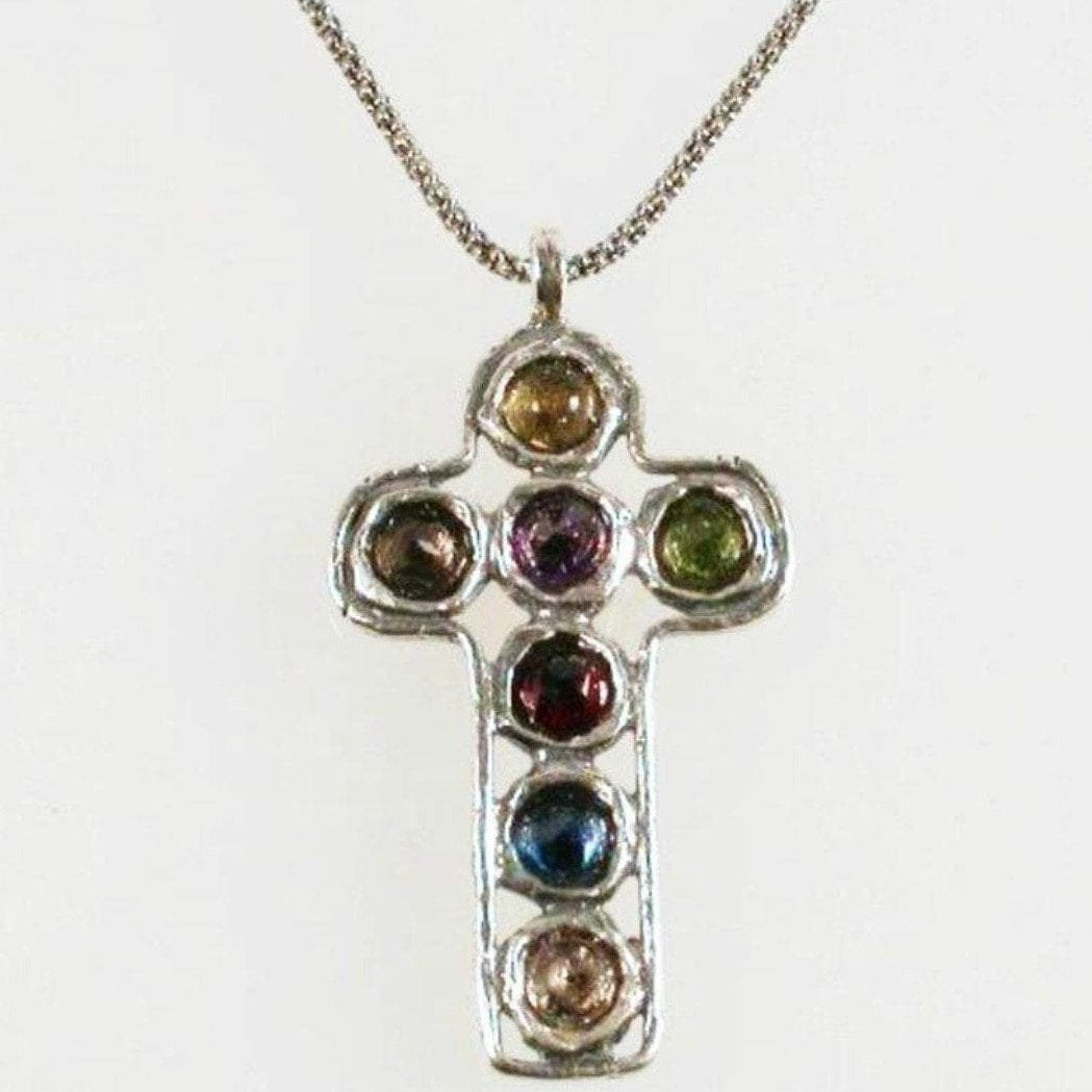 Bluenoemi cross necklace silver Sterling Silver Cross necklace Boho designer jewelry, necklace for woman,  Cross pendant