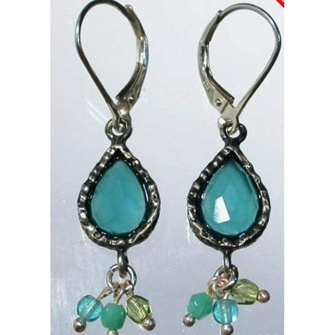 Bluenoemi Earrings blue earrings for woman, dangling earrings for women, Israeli earrings