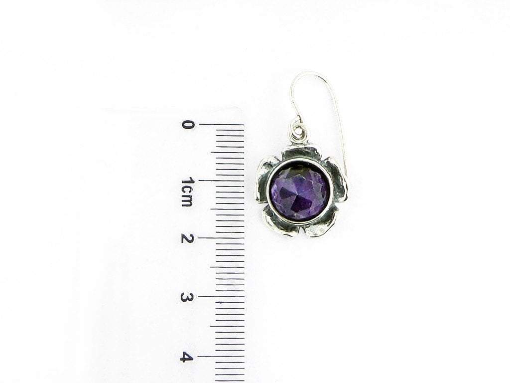 Bluenoemi Israeli Jewelry Earrings Sterling Silver Amethyst / Peridot Earrings, Israeli typical silver jewelry. Valentine gifts. - Bluenoemi
