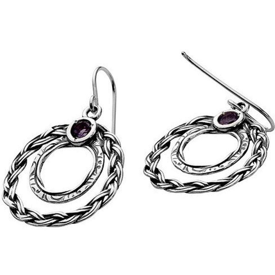 Bluenoemi Earrings Bluenoemi Jewelry Sterling silver earrings , cz zircons earrings. Amethyst zircons.