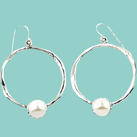 Hoop earrings near me - Israeli silver jewelry