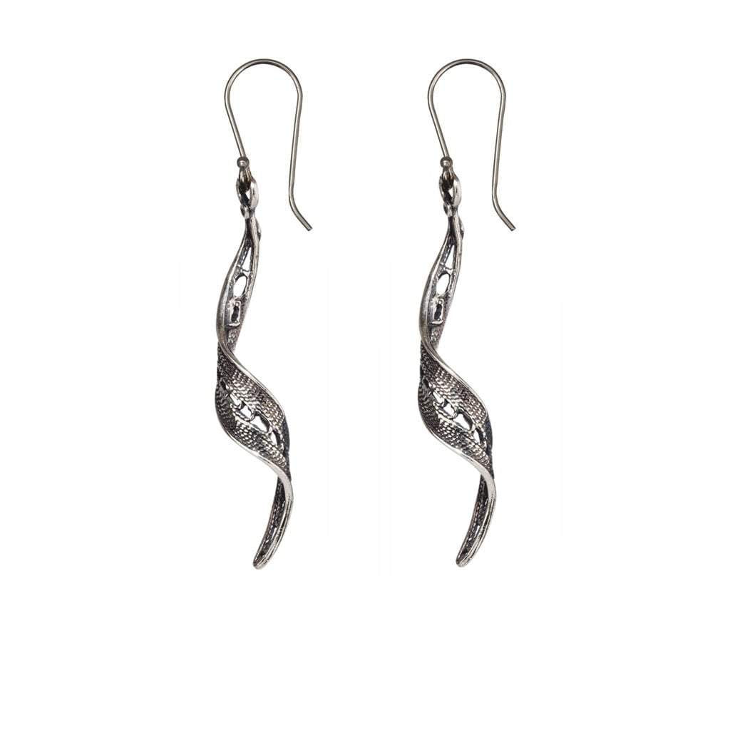 Bluenoemi Earrings silver Earrings sterling silver 925 spiral design / earrings for woman