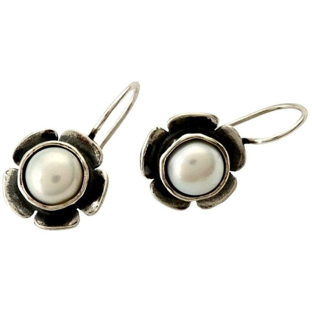 Bluenoemi Earrings silver Pearl silver earrings / earrings for women / dangle earrings