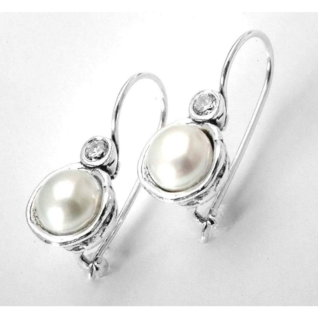 Bluenoemi Earrings Silver Silver earrings / pearls earrings for women / dangle earrings