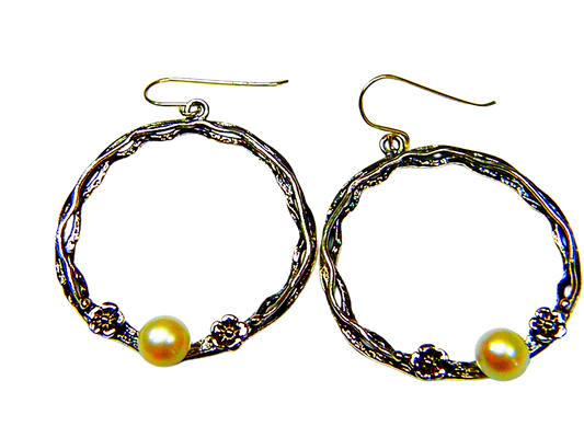 Bluenoemi Earrings silver Sterling Silver Pearls Earrings for Women Hook Earrings Israel Jewelry