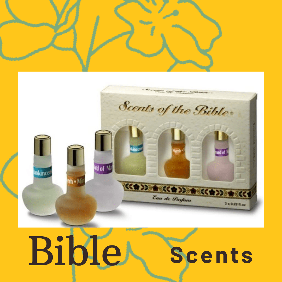 Bluenoemi Eau de Parfum Myrrh, Frankinsence and Spikenard. Bluenoemi Israeli gifts Biblical fragrances in a beautiful gift box: Myrrh, Frankinsence and Spikenard.