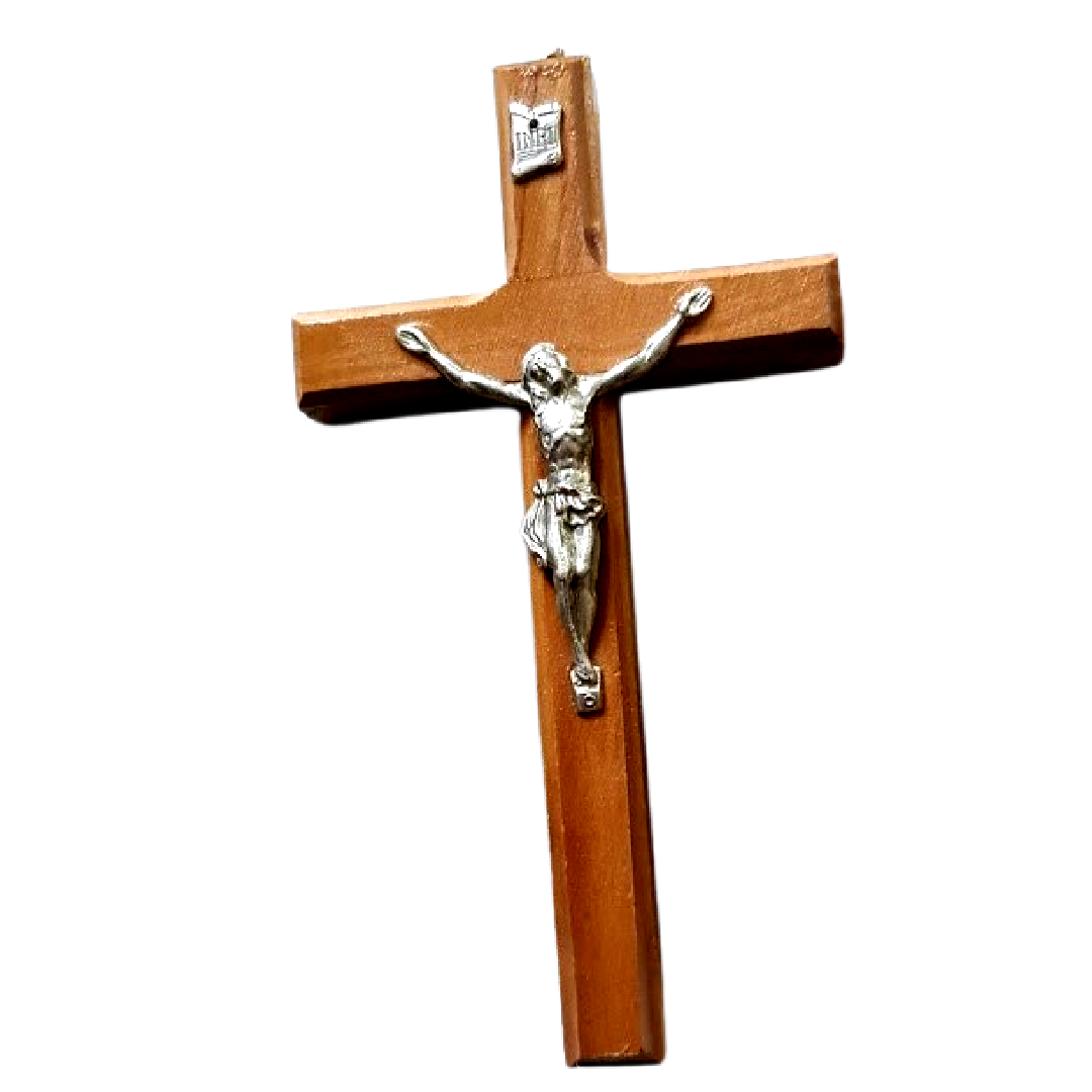 Bluenoemi Home-Decor brown Bluenoemi Cross Olive Wood Crucifix Bethlehem Jerusalem Holyland