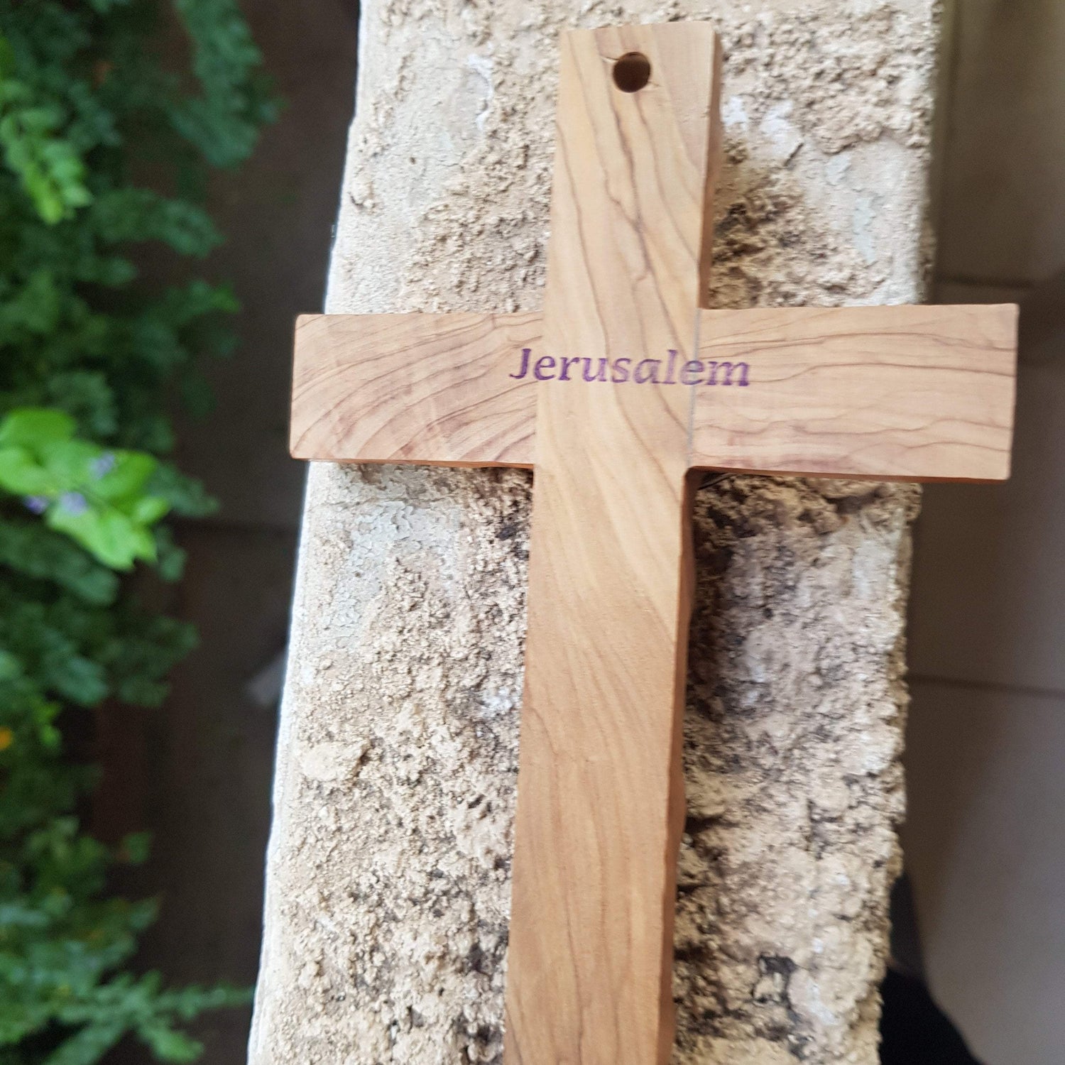 Bluenoemi Home-Decor brown Bluenoemi Cross Olive Wooden Cross Bethlehem Jerusalem Holyland