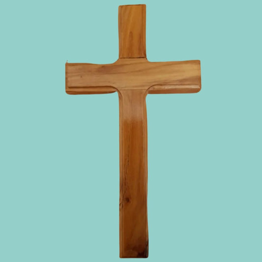 Bluenoemi Home-Decor brown Olive Wood Cross for the Wall Bethlehem Jerusalem Holyland