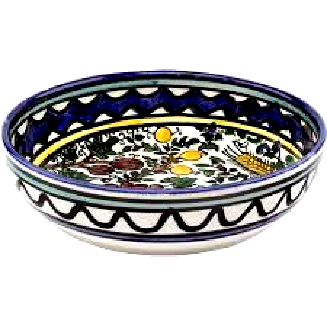 Bluenoemi Jewelry bowl Armenian handcrafted ceramic bowl for serving or decoration.