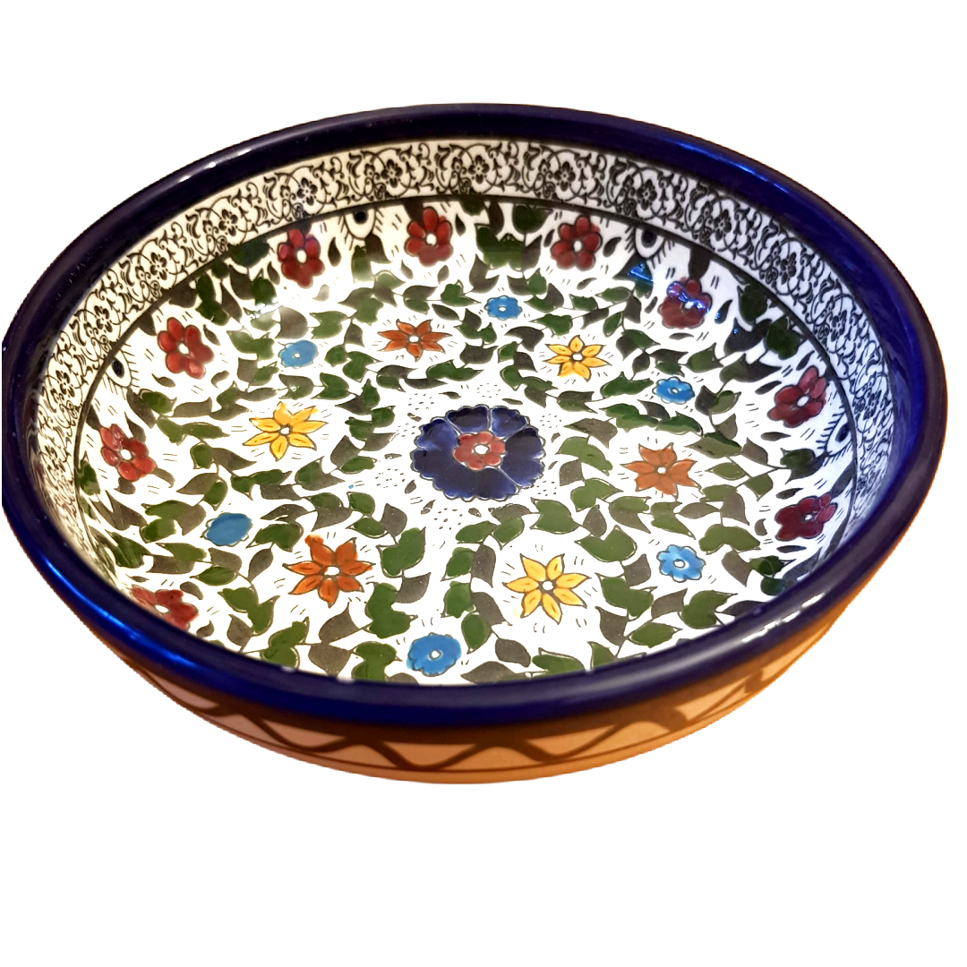 Bluenoemi Jewelry bowl Armenian handcrafted ceramic bowl for serving or decoration.