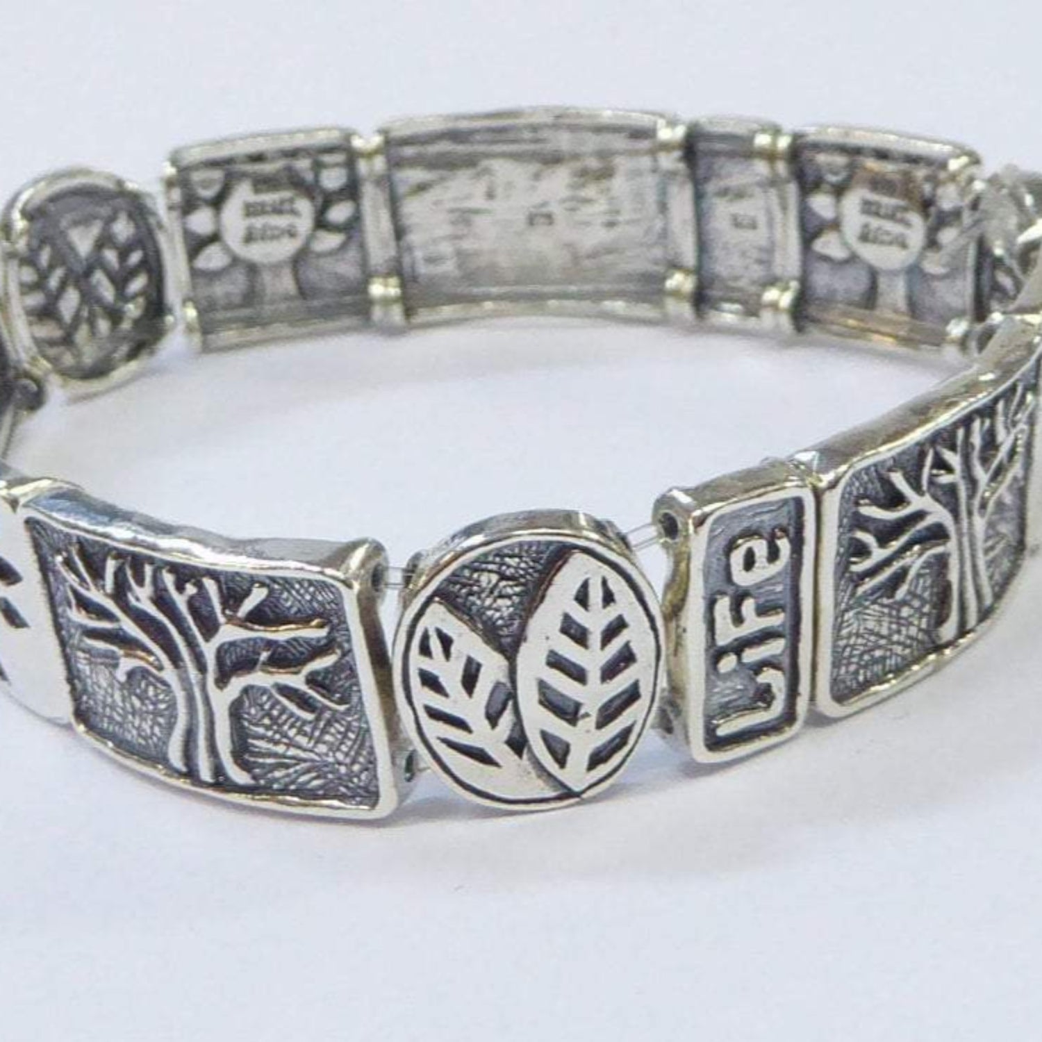 Bluenoemi Jewelry Bracelets amethyst / silver Silver Bracelet Israeli bracelets Life Tree of Life
