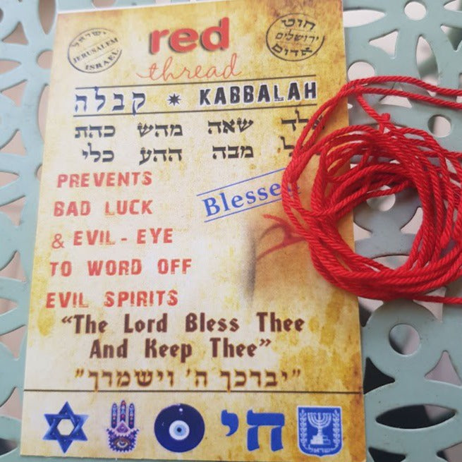 Kabbalah red string Bracelet for Protection. Jewish red Kabbalah ...