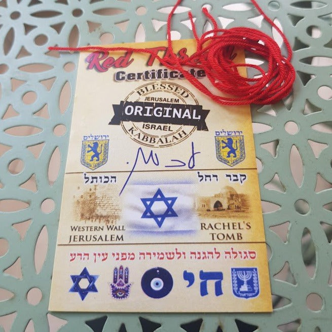 Red String Kabbalah Bracelet with Hamsa, Jewish & Israeli Jewelry