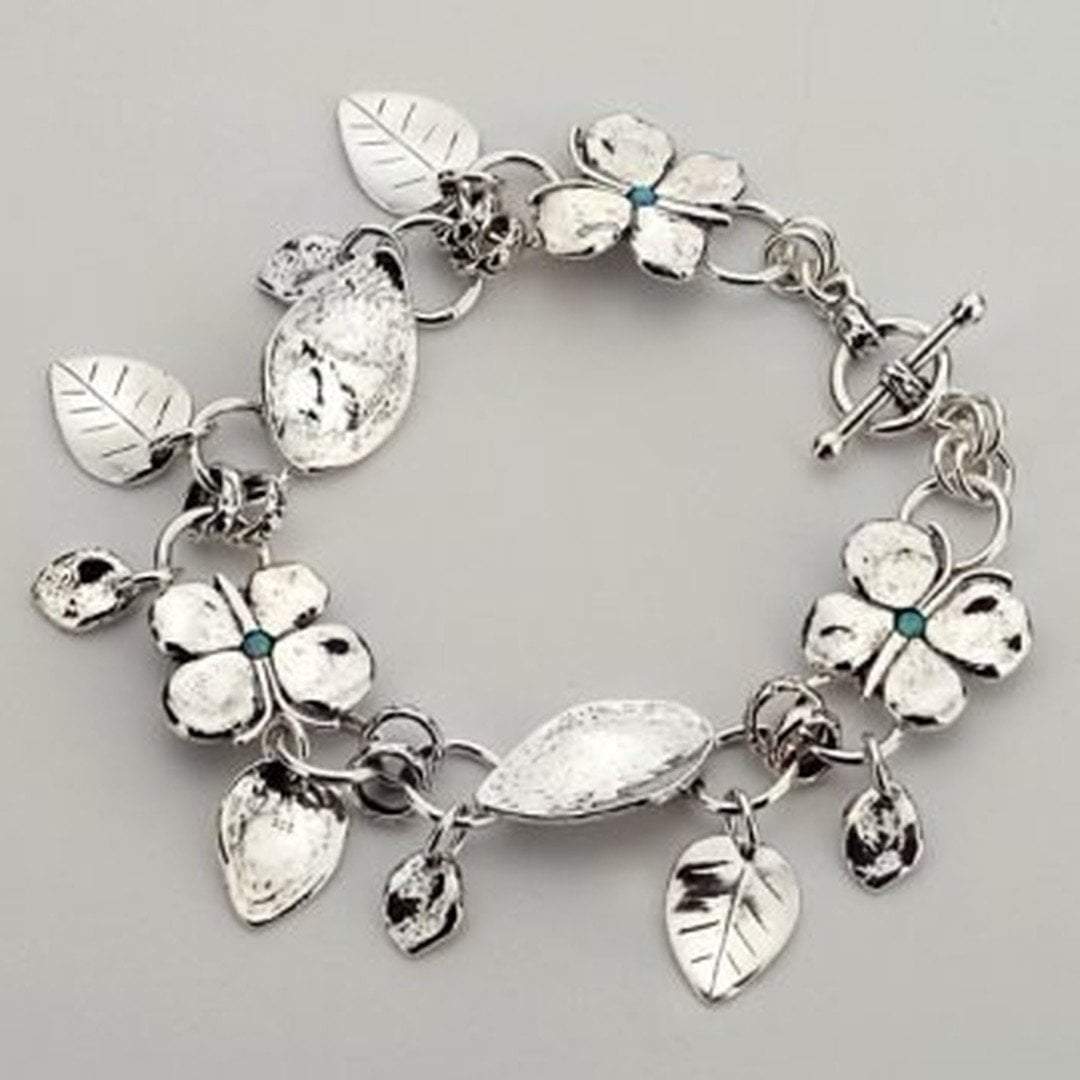 Bluenoemi Jewelry Bracelets Silver Bracelets Israeli bracelets floral bracelet Boho jewelry flower