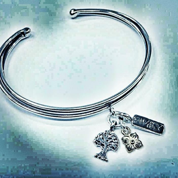 Bluenoemi Jewelry Bracelets silver gold Charms Bracelet Sterling Silver & Goldfilled romantic cuff bracelets Bluenoemi