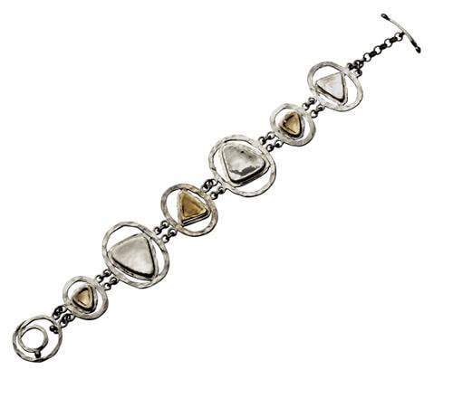 Bluenoemi Jewelry Bracelets silver-gold Silver and 9 carat bracelet