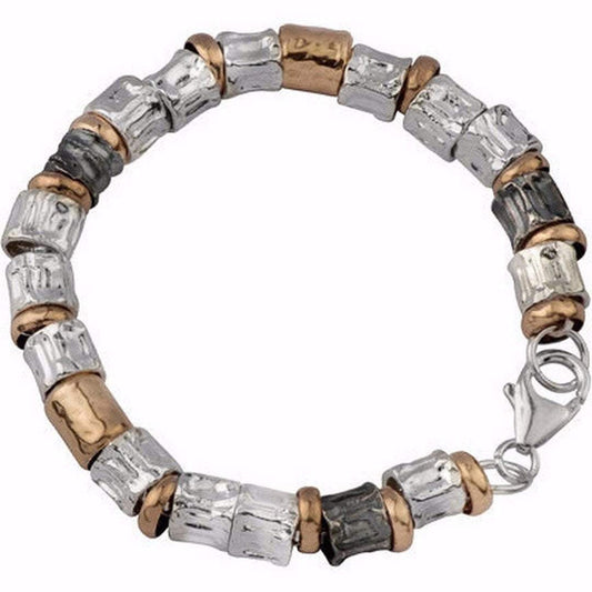 Bluenoemi Jewelry Bracelets silver Silver and goldfilled bracelet sterling silver bracelets about 21 cm length
