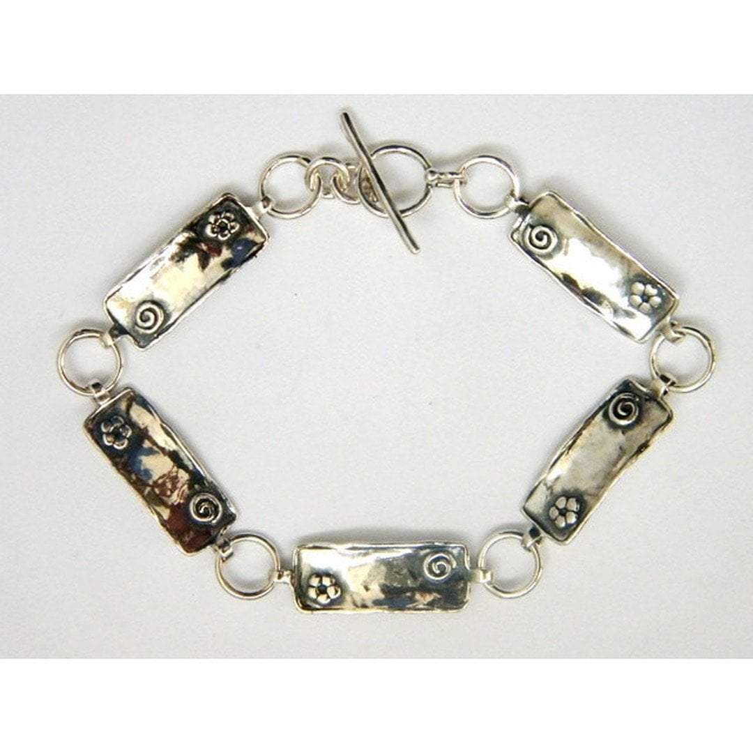 Bluenoemi Jewelry Bracelets silver Silver Bracelets Israeli bracelets Flowers bracelet Boho jewelry