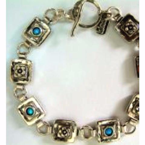 Bluenoemi Jewelry Bracelets silver Silver Bracelets Israeli bracelets  Links bracelet  Boho jewelry Blue opals