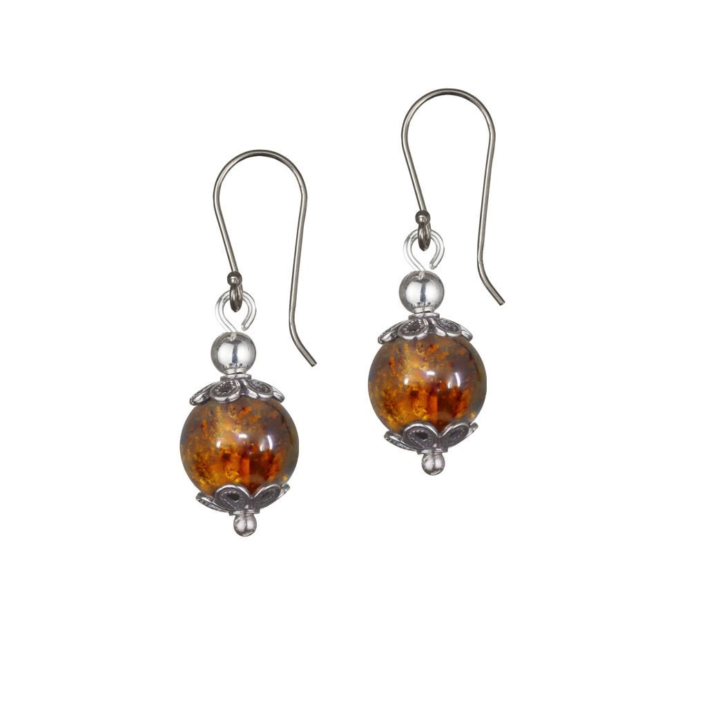 Bluenoemi Jewelry Earrings Amber Silver earrings for woman Ethnic Earrings / Coral Turquoise Lapis Opal Onyx Garnet