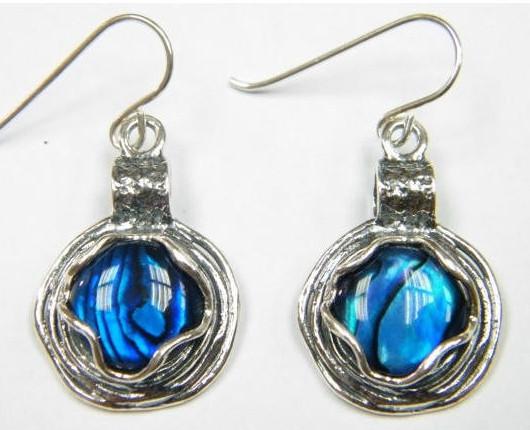 Bluenoemi Jewelry Earrings blue Silver earrings / earrings for woman / dangle earrings /  Ethnic Earrings