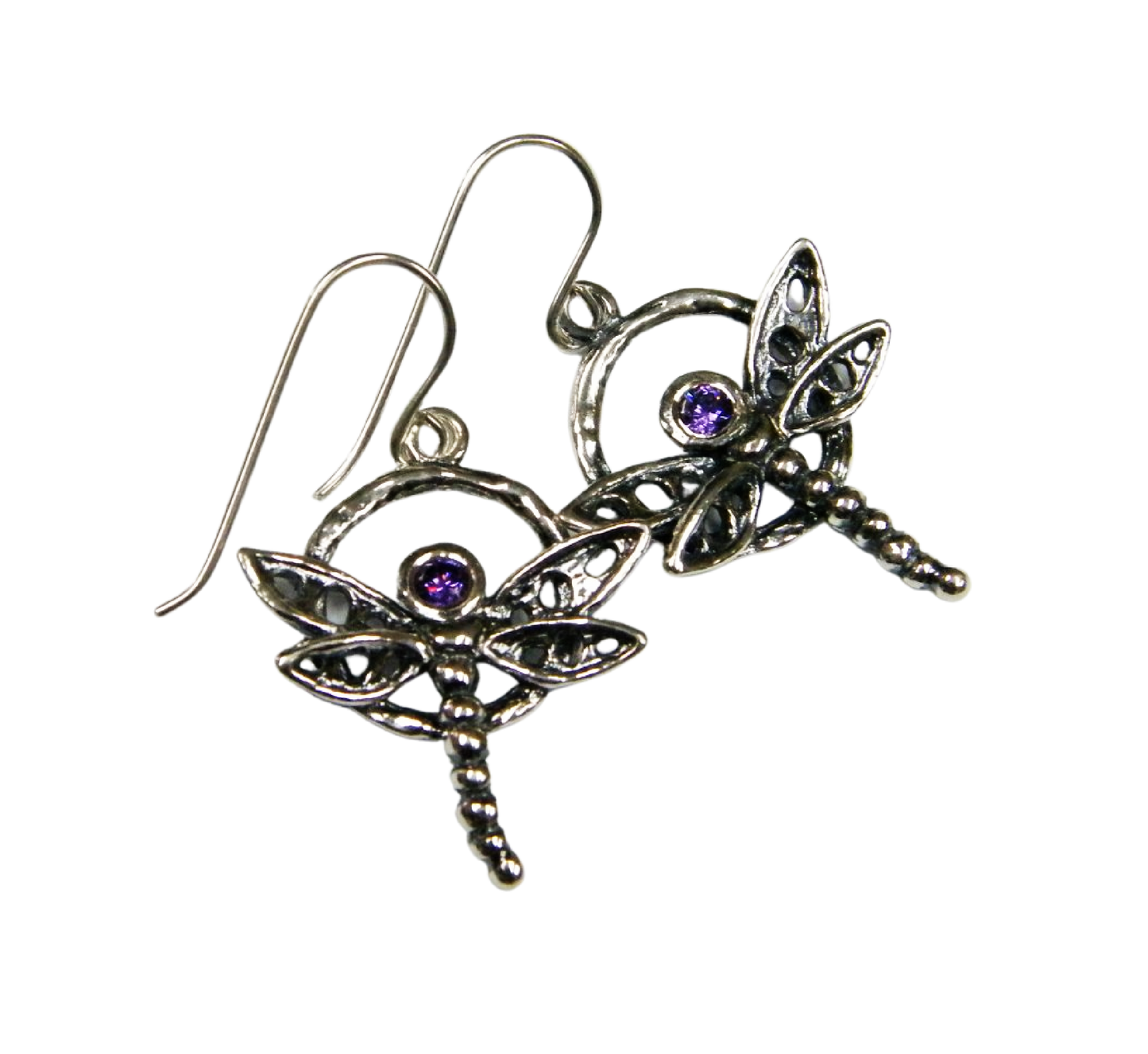 Bluenoemi Jewelry Earrings Bluenoemi Israeli Jewelry Dragonfly Artistic Earrings for Women