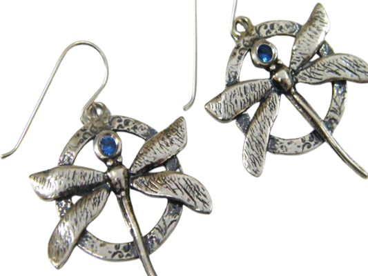 Bluenoemi Jewelry Earrings Bluenoemi Israeli Jewelry Dragonfly Feminine Earrings for Woman