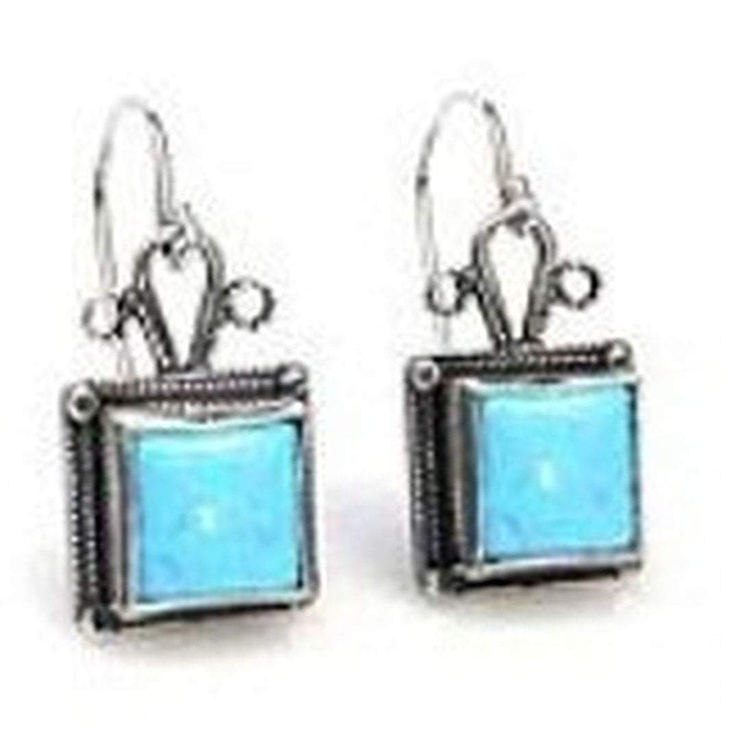 Bluenoemi Jewelry Earrings Bluenoemi - Silver earrings for woman / rings etsy / Cornelian  Turquoise Eilat Onyx