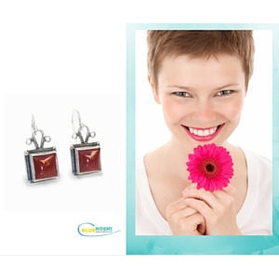 Silver earrings for woman / rings etsy / Cornelian Turquoise Eilat Onyx - Bluenoemi