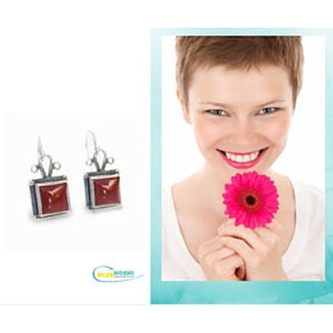 Bluenoemi Jewelry Earrings Bluenoemi - Silver earrings for woman / rings etsy / Cornelian  Turquoise Eilat Onyx