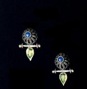 Bluenoemi Jewelry Earrings Delicate Sterling silver earrings, bohemian jewelry, Earrings for woman,  Filigree Earrings.
