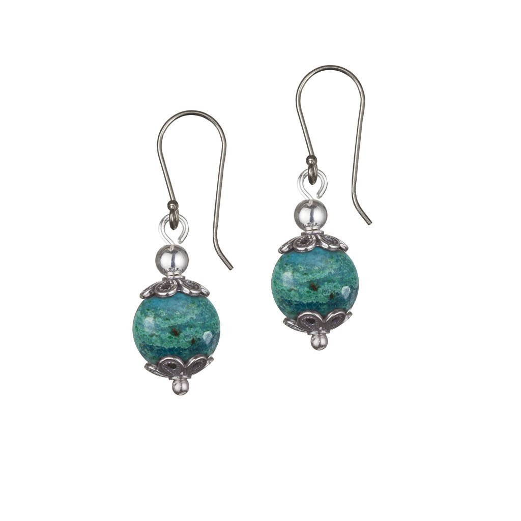 Bluenoemi Jewelry Earrings Eilat Silver earrings for woman Ethnic Earrings / Coral Turquoise Lapis Opal Onyx Garnet