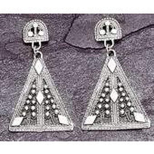 Bluenoemi Jewelry Earrings Israeli filigree chandelier earrings / silver Filigree silver earrings