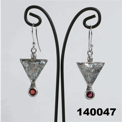 Bluenoemi Jewelry Earrings Roman glass jewellery earrings garnets / silver Roman glass earrings