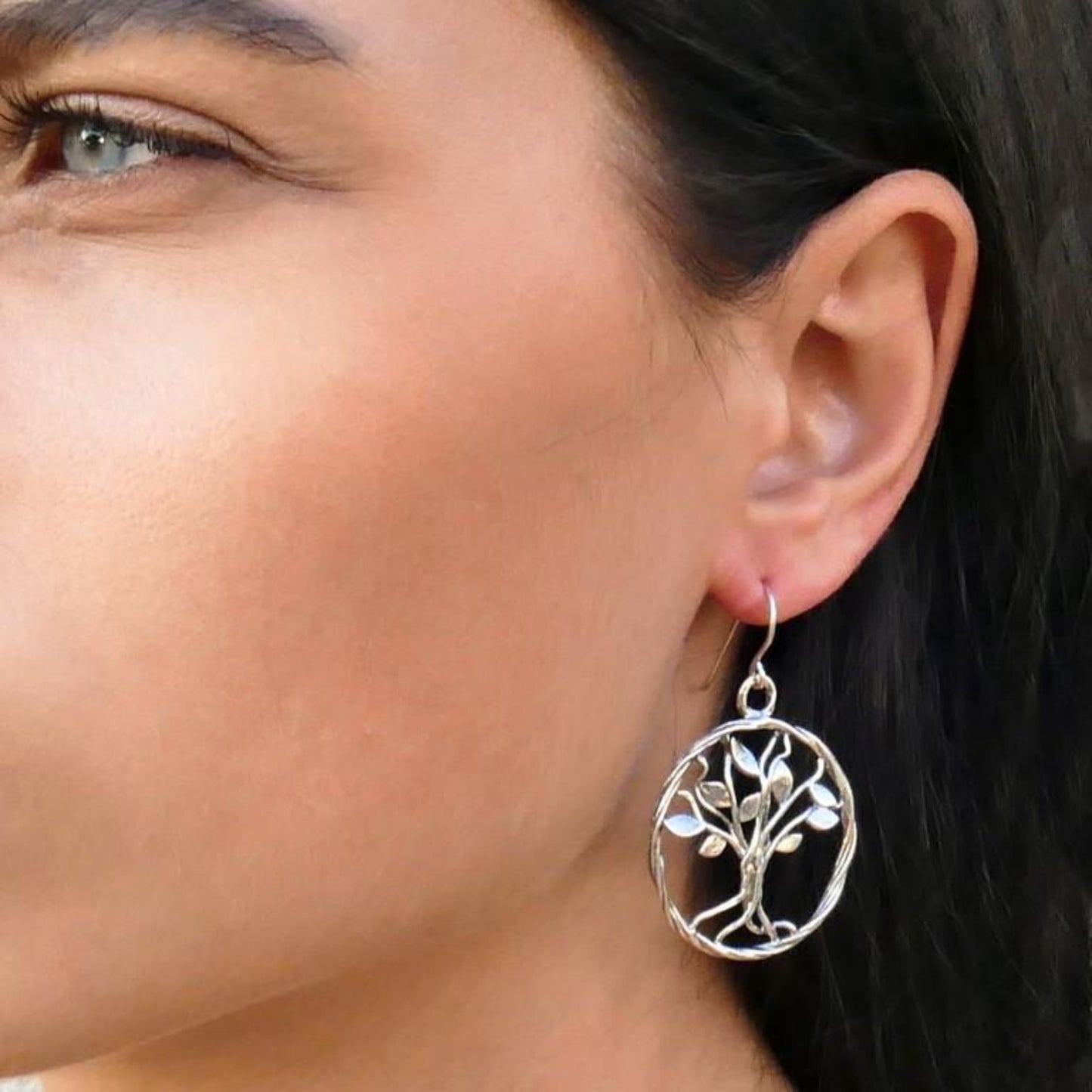 silver earrings for woman