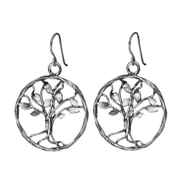  Bluenoemi sterling silver earrings,  unique earrings for women. Tree of Life earrings.