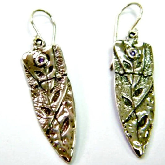 Bluenoemi Jewelry Earrings Silver Earrings , Dangle designer earrings set with zircons, earrings for woman, silber ohringe