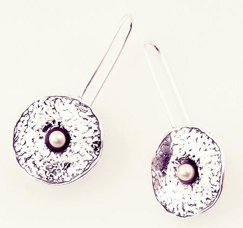 Bluenoemi Jewelry Earrings silver Earrings , Dangle earring, Boucle doreille, Sterling silver Earrings, Pearl silver earrings