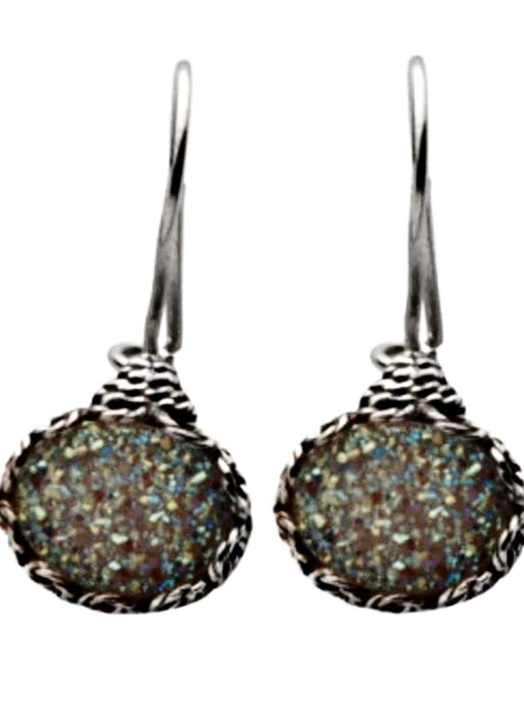 Bluenoemi Jewelry Earrings silver Sterling silver Druze Earrings Dangling Designer Israeli jewelry