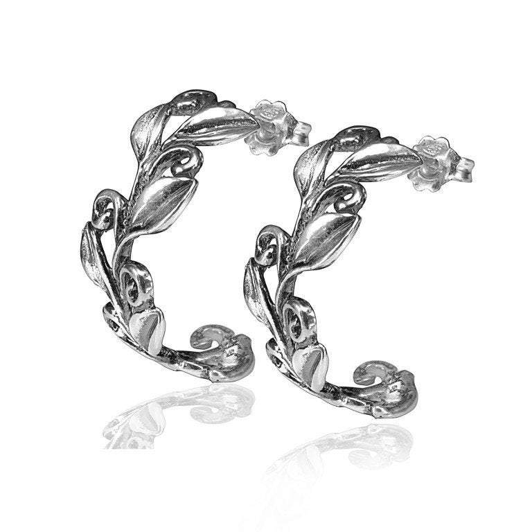 Silver earrings hoops small Bluenoemi Jewelry Earrings Sterling silver 925