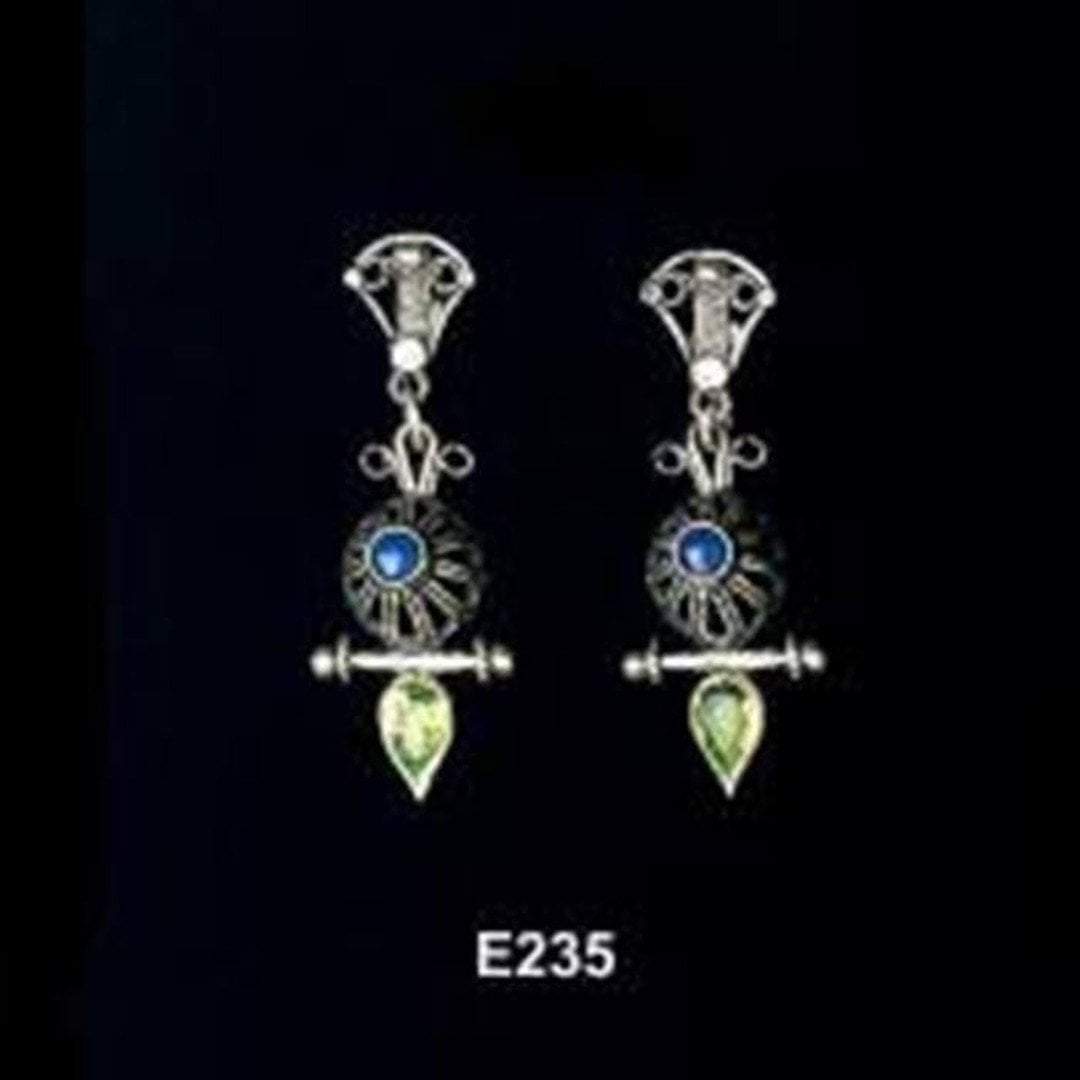 Bluenoemi Jewelry Earrings Sterling silver earrings, bohemian jewelry, ethnic jewelry, Earrings for woman,  Filigree Earrings.