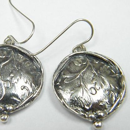 Bluenoemi Jewelry earrings Sterling silver earrings, Dangle Earring, silver earrings handmade, earrings for women, leaf earrings, nature inspired jewelry